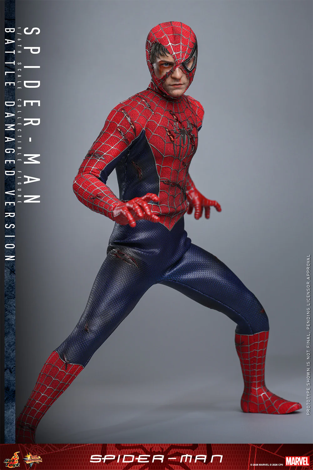 [PREORDER] Spider-Man (Battle Damaged Version) MMS859 | Sixth Scale Action Figure | Hot Toys - Image 3