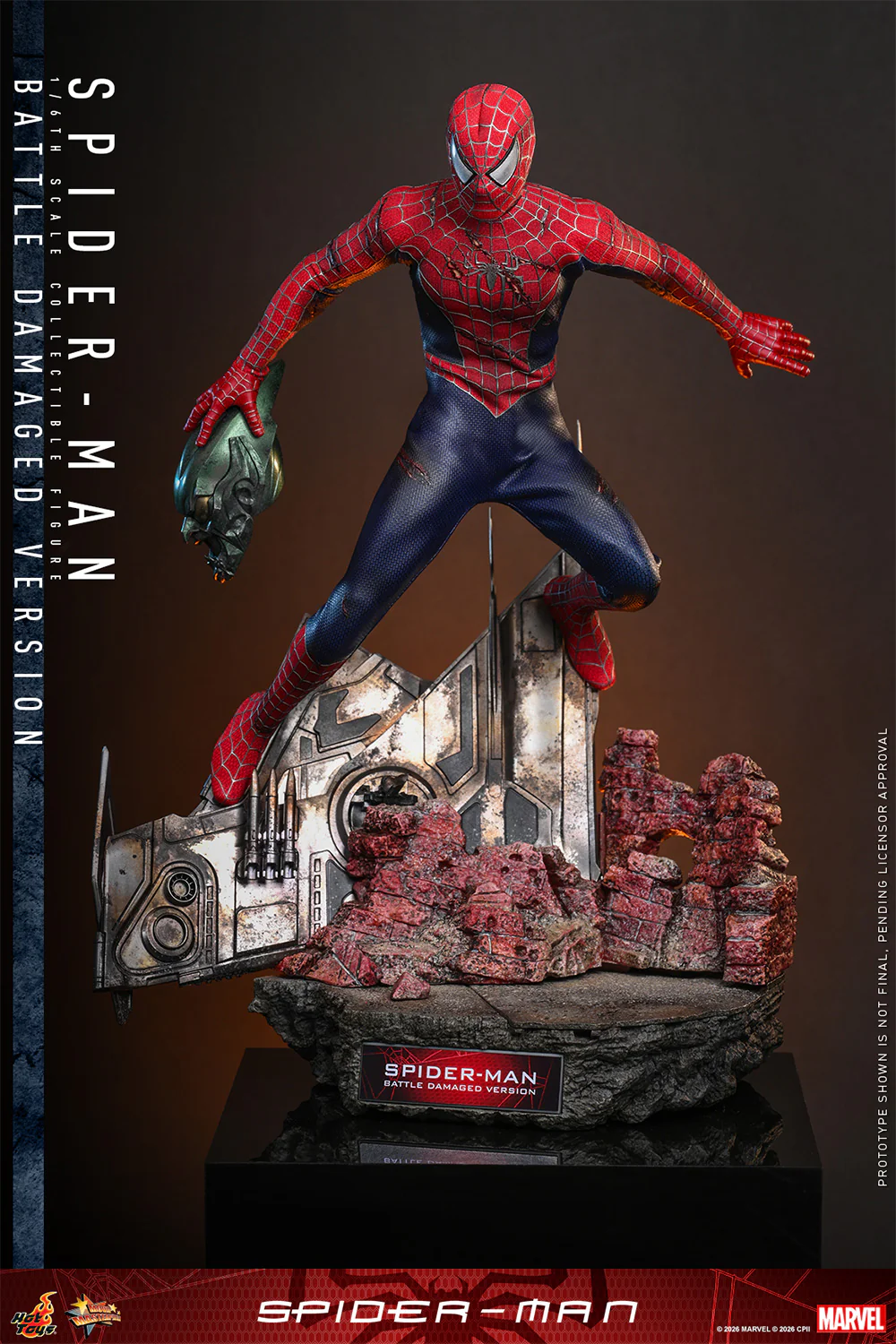 [PREORDER] Spider-Man (Battle Damaged Version) MMS859 | Sixth Scale Action Figure | Hot Toys - Image 4