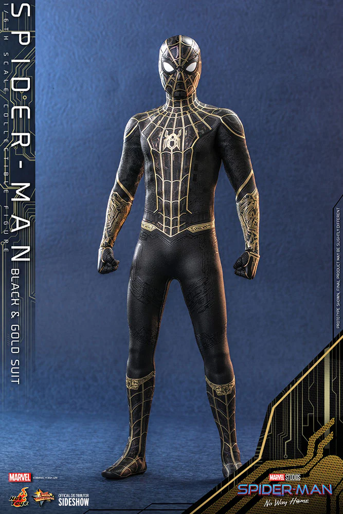 Spider-Man Black & Gold Suit MMS604 | Sixth Scale Action Figure | Hot Toys - Image 5