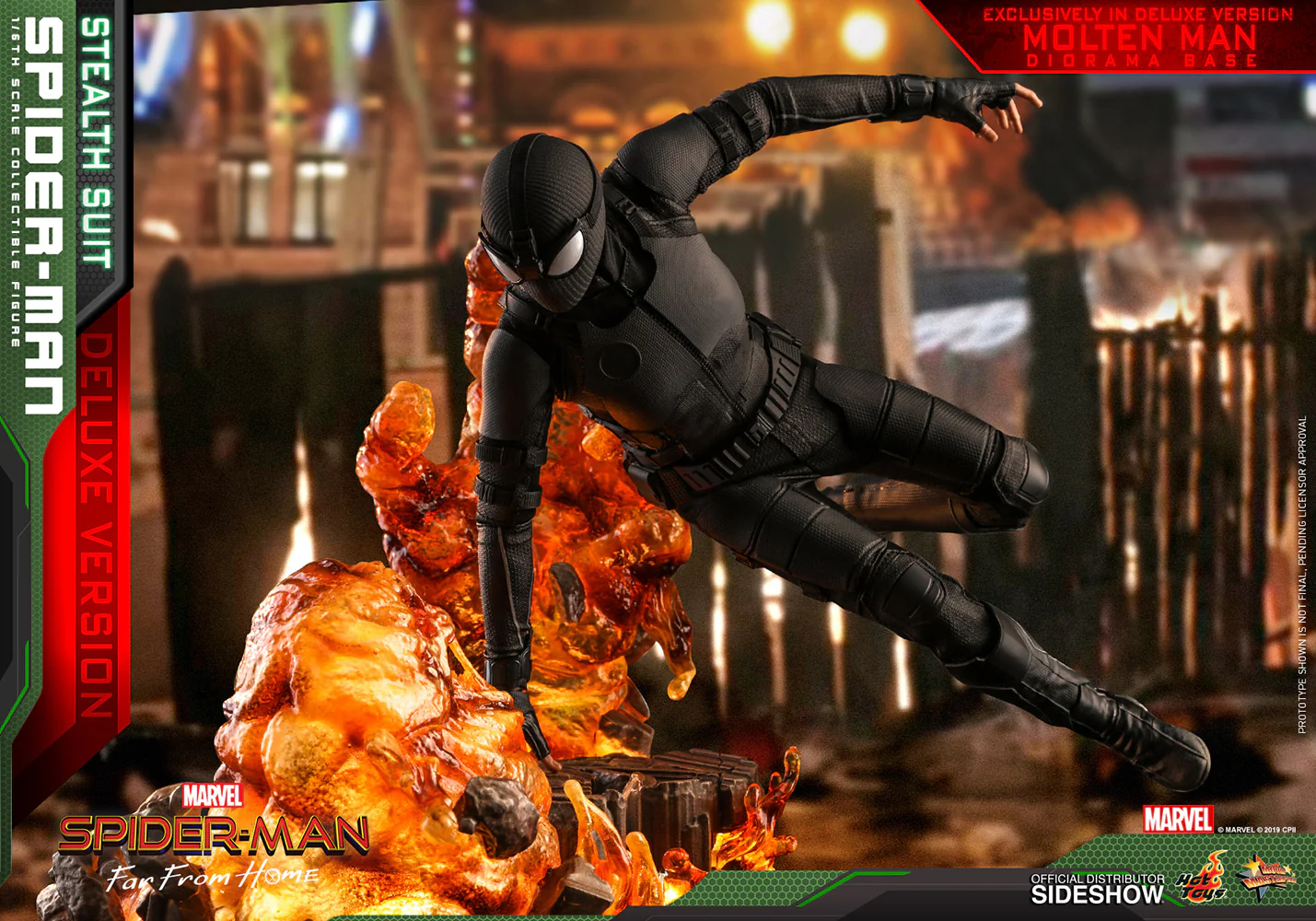 Spider-Man Stealth Suit Deluxe Version MMS541 | Sixth Scale Action Figure | Hot Toys - Image 4