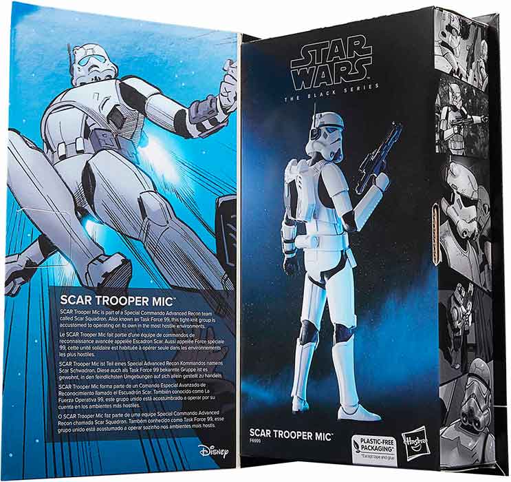 Star Wars The Black Series 6 Inch Action Figure Comic Cover - Scar Trooper Mic - Image 2