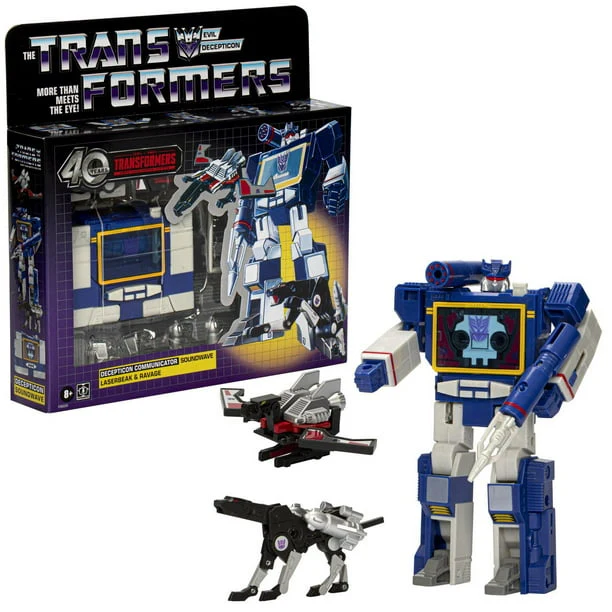 Transformers Retro 40th Anniversary, Soundwave, Laserbeak, & Ravage