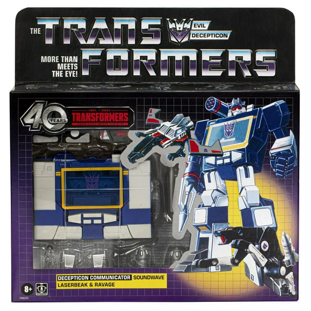 Transformers Retro 40th Anniversary, Soundwave, Laserbeak, & Ravage - Image 2