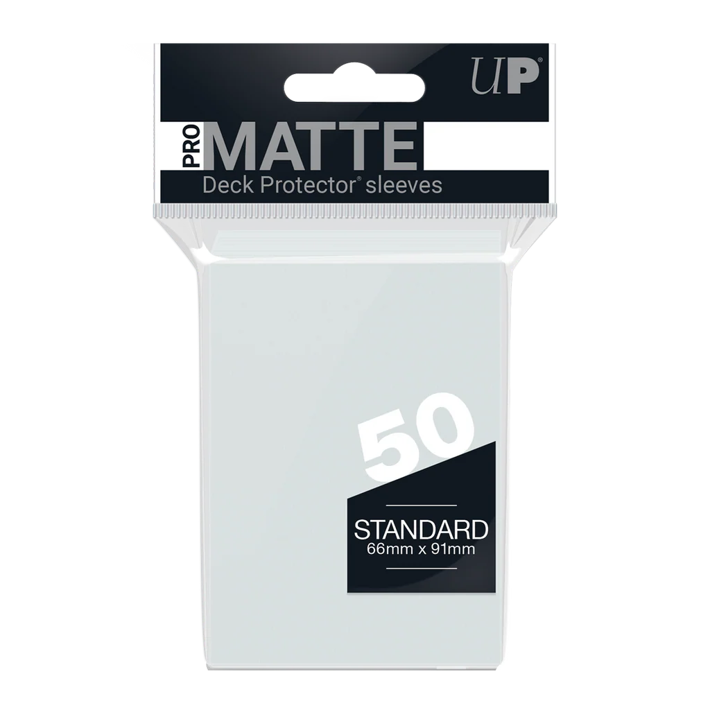 PRO-Matte Standard Deck Protector Sleeves CLEAR 50CT